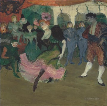 Marcelle Lender bailando el bolero en Chilperic 1895 Toulouse Lautrec Henri de Pinturas al óleo